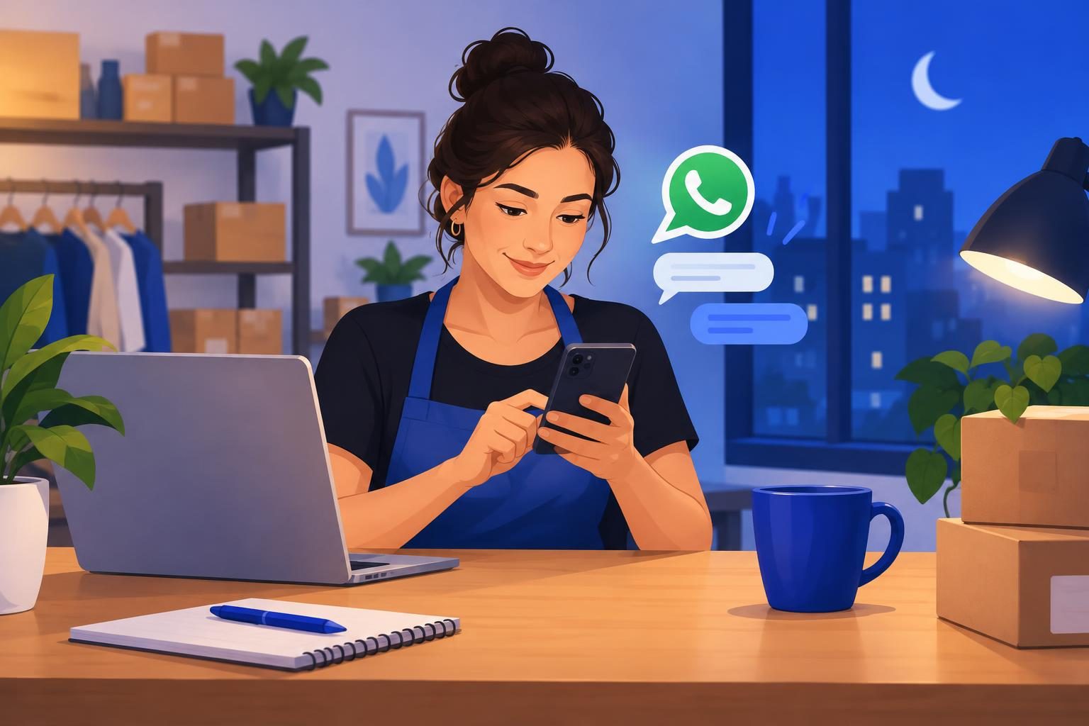 Como responder no WhatsApp fora do horário comercial sem contratar ninguém
